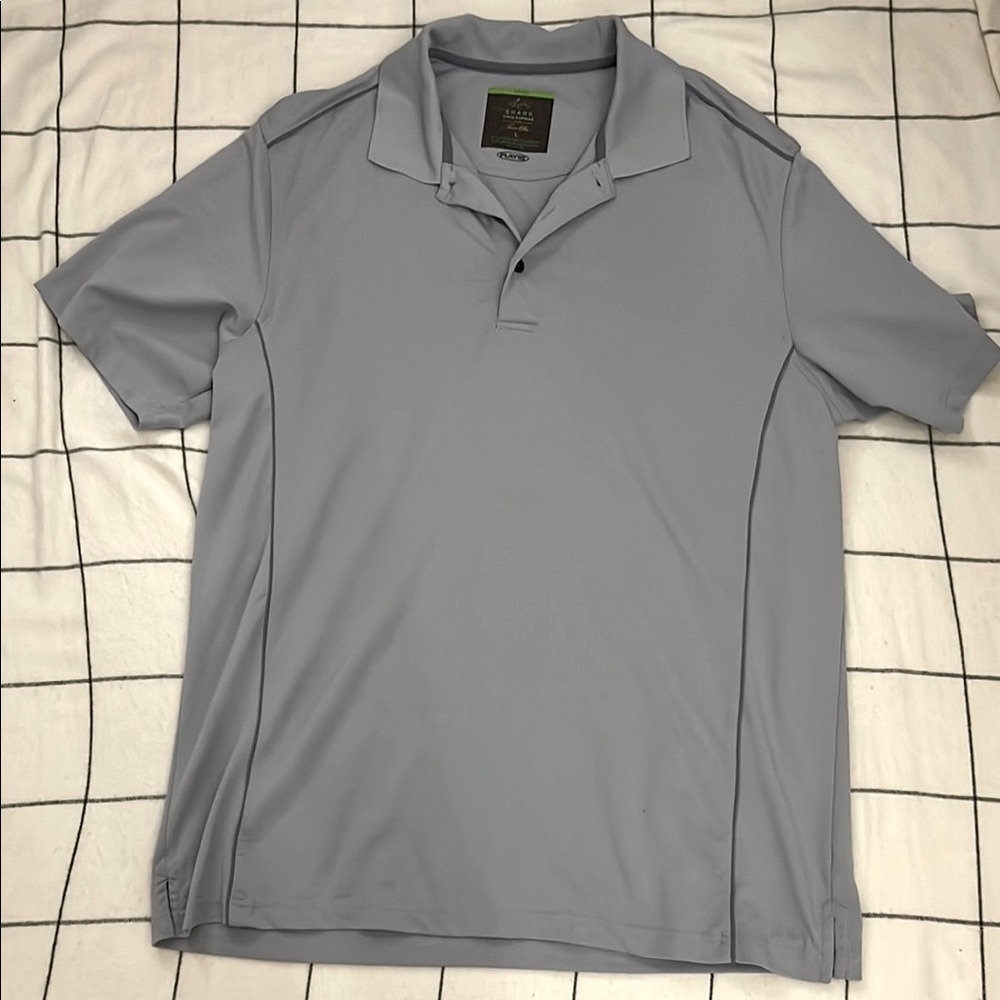 Men's Light Gray Collared Shirt